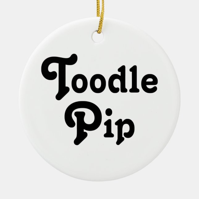 Adorno De Cerámica Toodle Pip (Frente)