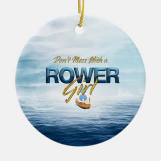 Adorno De Cerámica TOP No te metas con un Chica Rower
