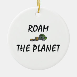 Adorno De Cerámica TOP Roam the Planet