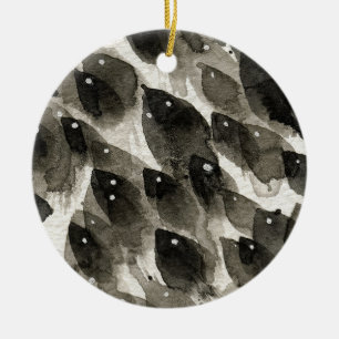 Adorno De Cerámica Tormenta de peces