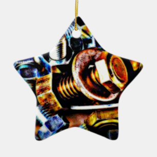 Adorno De Cerámica Tornillos Pop Art