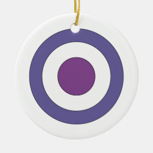 Adorno De Cerámica Toroide Morado