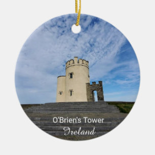 Adorno De Cerámica Torre de O'Brien Irlanda Recuerdo