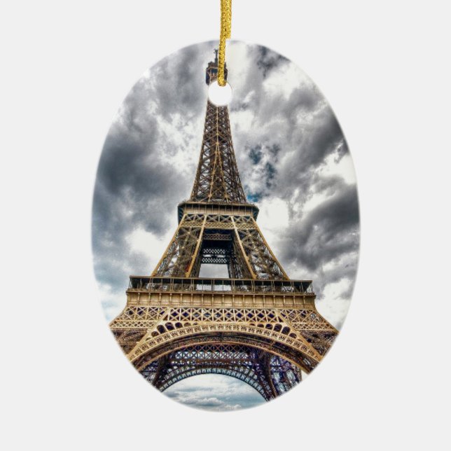 Adorno De Cerámica Torre Eiffel (Frente)