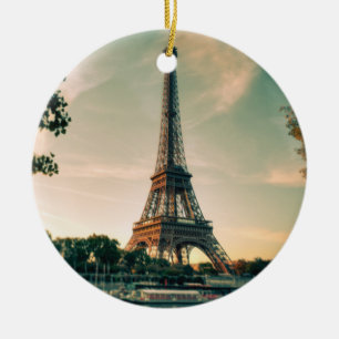 Adorno De Cerámica Torre Eiffel arrojar almohada