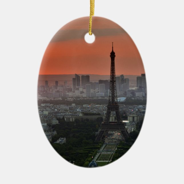 Adorno De Cerámica Torre Eiffel París Europa Viajes (Frente)