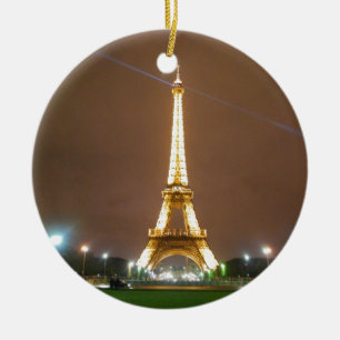 Adorno De Cerámica Torre Eiffel París Francia - tarde de la primavera