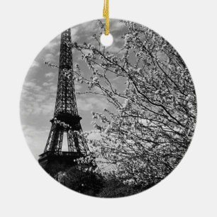 Adorno De Cerámica Torre Eiffel París Francia vintage