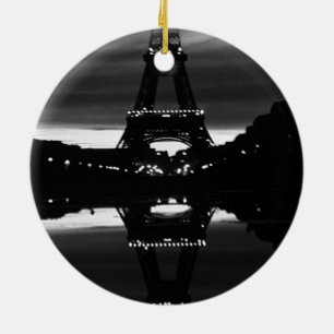 Adorno De Cerámica Torre Eiffel París Francia vintage reflexión