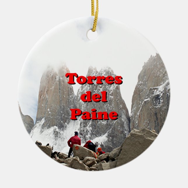 Adorno De Cerámica Torres del Paine: Chile (Frente)