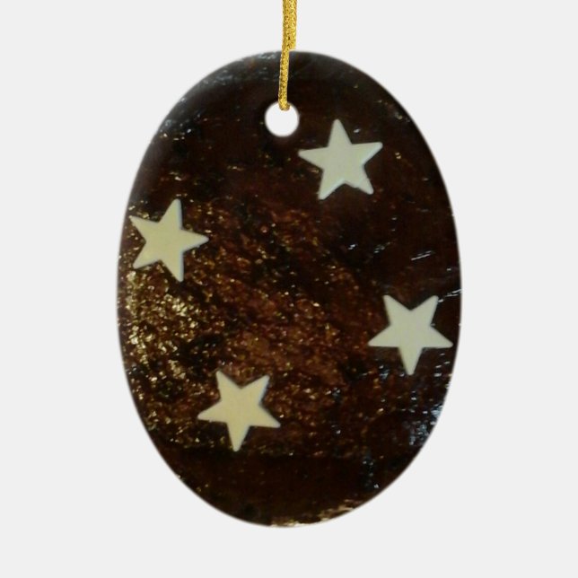 Adorno De Cerámica Torta de jengibre (Frente)