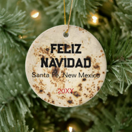 Adorno De Cerámica Tortilla Personalizada Regalo de Navidad Zia