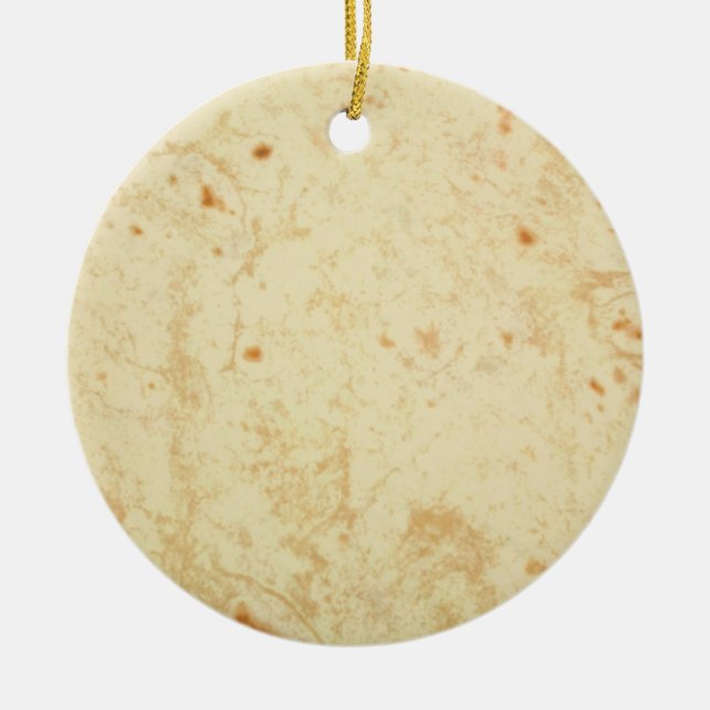 Adorno De Cerámica Tortilla super fresca textura masa bueno (Frente)