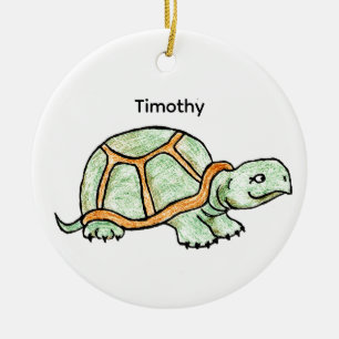 Adorno De Cerámica Tortuga