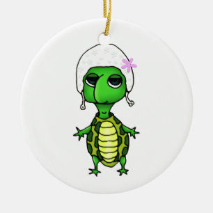 Adorno De Cerámica Tortuga de baño