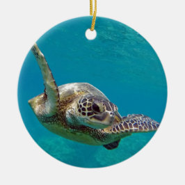 Adorno De Cerámica Tortuga de mar verde de Hawaii - Honu
