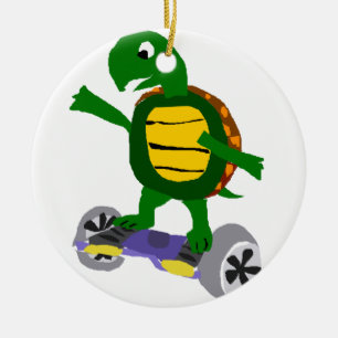 Adorno De Cerámica Tortuga divertida en arte de la original de