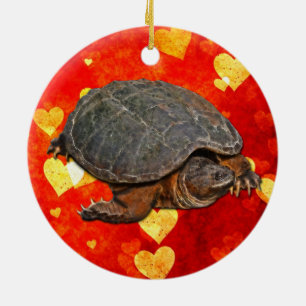 Adorno De Cerámica Tortuga encantadora de Terrapin