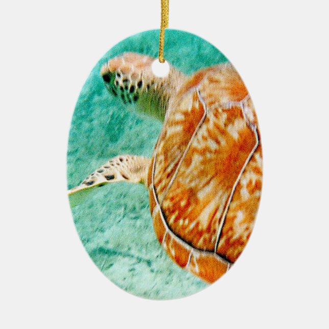 Adorno De Cerámica Tortuga marina (Frente)