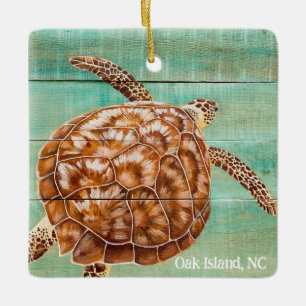 Adorno De Cerámica Tortuga marina