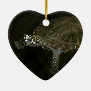 Adorno De Cerámica Tortuga nadando
