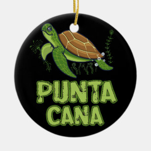 Adorno De Cerámica Tortuga Punta Cana Souvenir República Dominicana