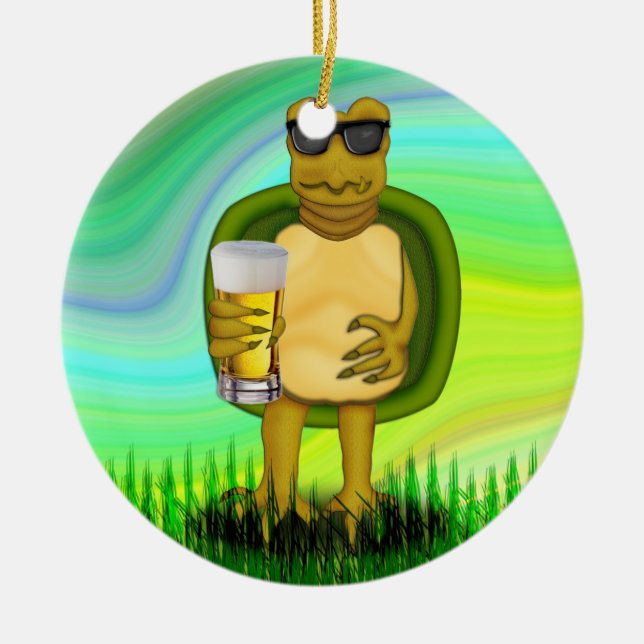 Adorno De Cerámica Tortuga sedienta (Frente)