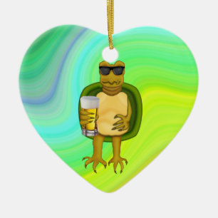 Adorno De Cerámica Tortuga sedienta