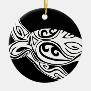 Adorno De Cerámica Tortuga tribal
