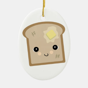 Adorno De Cerámica tostada adorable kawaii