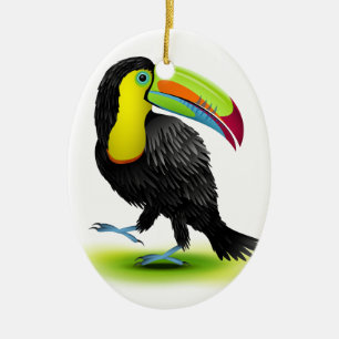 Adorno De Cerámica Toucan
