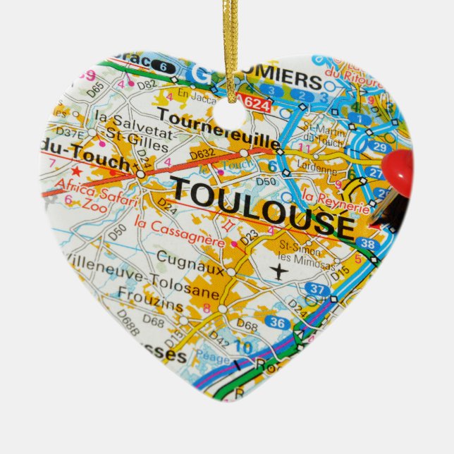 Adorno De Cerámica Toulouse, Francia (Frente)