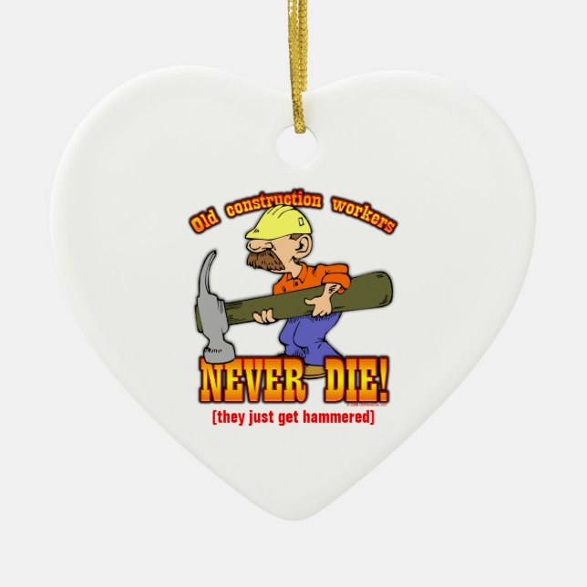 Adorno De Cerámica Trabajadores de construcción (Frente)