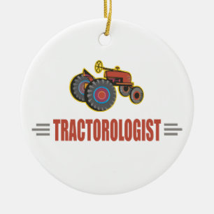 Adorno De Cerámica Tractor divertido