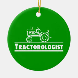 Adorno De Cerámica Tractor divertido