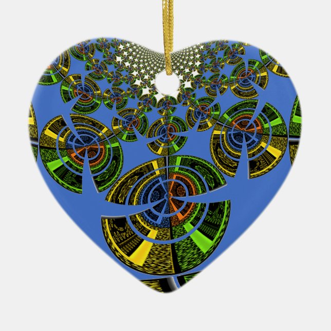 Adorno De Cerámica Tradición azul (Frente)