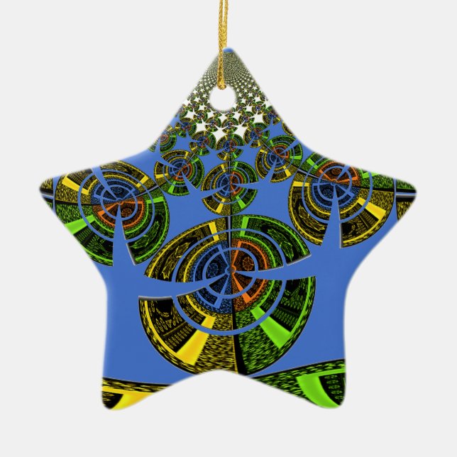 Adorno De Cerámica Tradición azul (Frente)