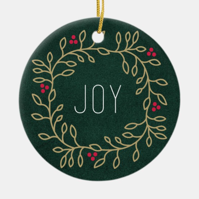 Adorno De Cerámica Tradición feliz (Frente)