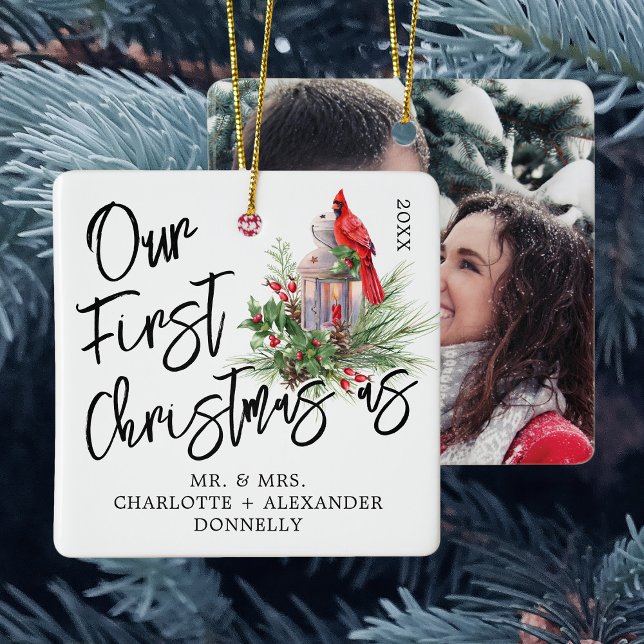 Adorno De Cerámica Tradicional Nuestra Primera Foto De Navidad Cerámi (Subido por el creador)