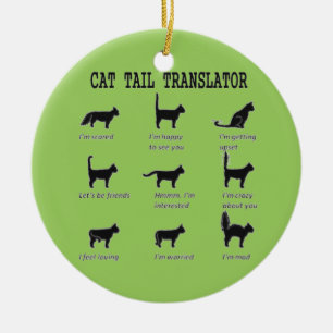 ADORNO DE CERÁMICA TRADUCTOR DE LA TAPA CAT