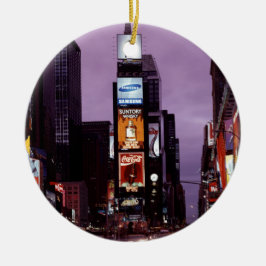 Adorno De Cerámica tráfico de la plaza Times de Nueva York por la noc