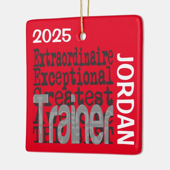 Adorno De Cerámica Trainer Extraordinaire CUSTOM (Izquierda)