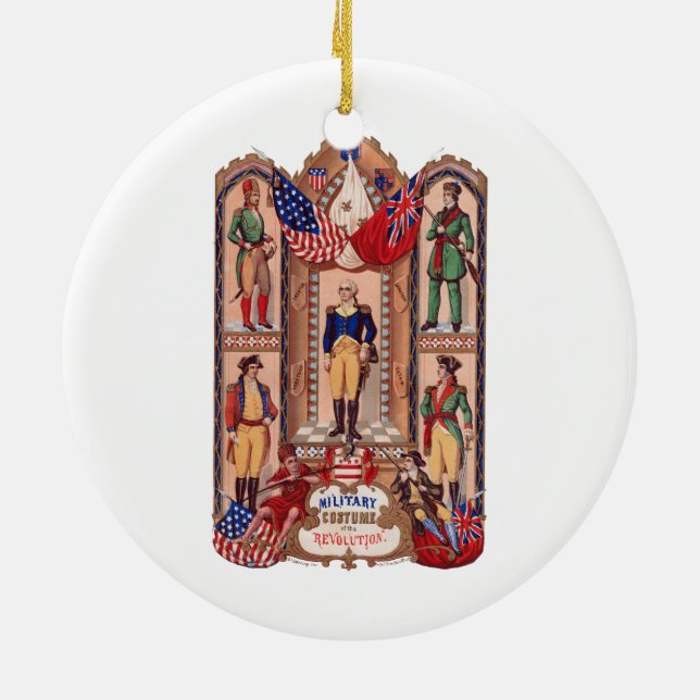 Adorno De Cerámica Traje militar de la guerra revolucionaria 1855 (Atrás)