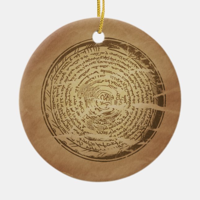 Adorno De Cerámica Trampa del diablo Encanto Mágico Asirio (Frente)