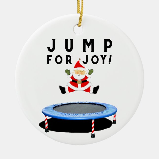 Adorno De Cerámica Trampoline Holiday Keepsake (Frente)