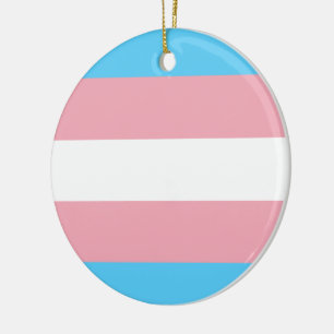 Adorno De Cerámica Trans Pride (Transgender Pride) Flag