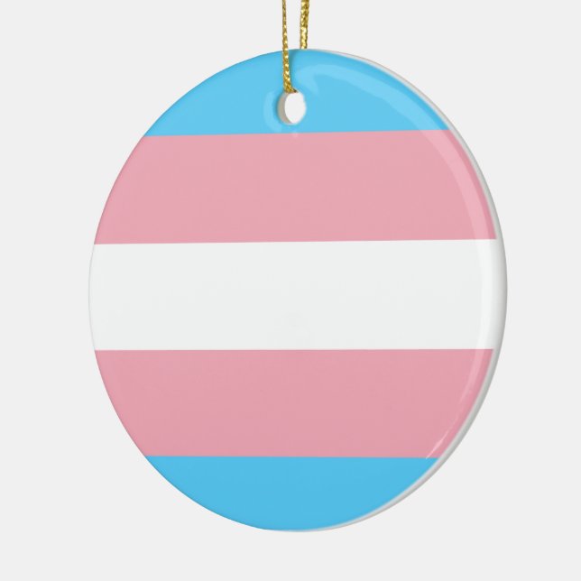Adorno De Cerámica Trans Pride (Transgender Pride) Flag (Izquierda)