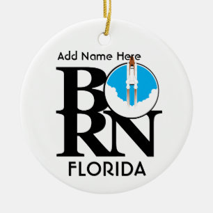 Adorno De Cerámica Transbordador BORN Florida