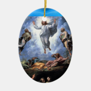 ADORNO DE CERÁMICA TRANSFIGURACIÓN DE JESÚS
