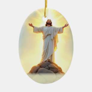 Adorno De Cerámica Transfiguración de las Bendiciones de Paz del Seño